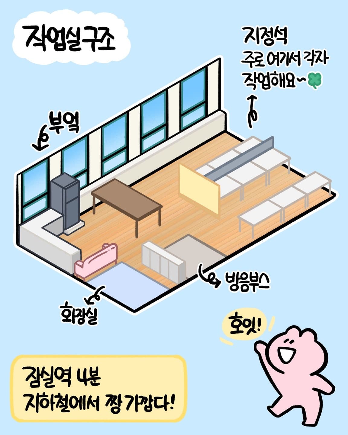 작업실 공간 구성